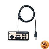 バッファローコクヨサプライ BUFFALO USB接続 8ボタンゲームパッド デジタル 連射機能付 ファミコン風 ブラック BGCFC801BKA