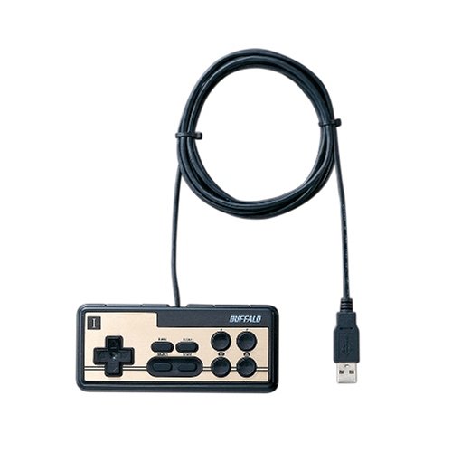 �o�b�t�@���[�R�N���T�v���C BUFFALO USB�ڑ� 8�{�^���Q�[���p�b�h �f�W�^�� �A�ˋ@�\�t �t�@�~�R���� �u���b�N BGCFC801BKA