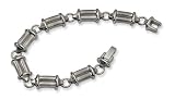 Titanium Brushed and Polished Bracelet - 9 inches