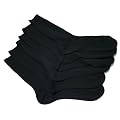 Mens ribbed 100% cotton socks (Pack of 6)