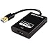 Cable Matters USB 3.0 to HDMI DVI Adapter for Windows and Mac up to 2560x1440 / 1920x1200 (103046) - Black