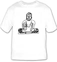 T-shirt with "black and white", religion, Japan, sculpture, symbol, sign, Buddha, emblem, statue, Asia