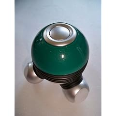 1 (ein) St�ck Massageger�t 3 Punkt Vibration mit Licht in der Farbe gr�n metallic