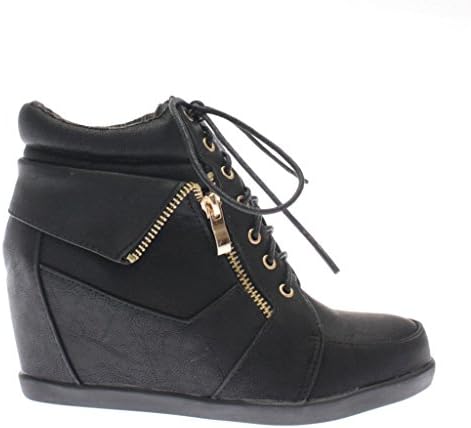 Top Moda Womens Peter Fashion Sneakers BK2 7.5