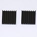 2 Pack of Highly Conductive Black Anodized Aluminum Heatsink with Thermal Self-Adhesive Tape for PC and XBOX Use 21.4 C/W