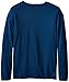 PUMA Boy's 8-20 No 1 Long Sleeve Logo Tee, Poseidon, Large