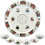 7 Pc Narrative Passover Seder Plate Vist163