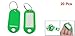 20pcs Key ID Tags Name Card Labels Keyring Keychain Green