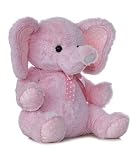Aurora Plush Baby 18 inches Pink Lotsa Dots Elephant