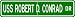 USS ROBERT D CONRAD AGOR 3 Street Sign - Navy
