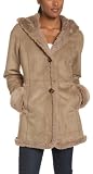 Jones New York Women's Faux Rabbit Button Front Hooded Coat