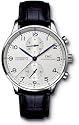 IWC Portuguese ChronoAutomatic Steel Blue Mens Watch IW371417