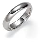 Platinum 4mm High-Dome Comfort Fit Band
