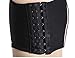 Breathable Super Flat Les Lesbian Tomboy Compression 3 Rows Clasp Chest Binders (Medium, Black)
