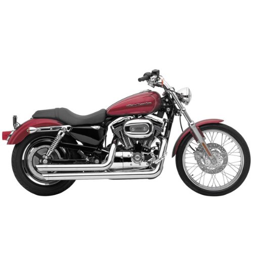 Cobra Speedster Chrome Slashdown Exhaust System for 2004-2006 HD Sportster Models
