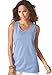 Roamans Women's Plus Size Scoop Neck Tank