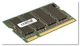Crucial 2GB (2x1GB) 200-Pin PC2 5300 667Mhz SODIMM DDR2 RAM