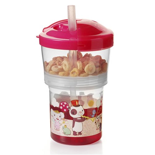 Childrens Toyshop   : Tommee Tippee Kids on the Go Supper Snack Sipper - Pink