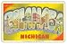 Fridgedoor - Greeting From Escanaba Mi - Car Magnet