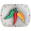 Sizzling Chili Peppers Belt Buckle