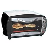 Haier RTO1400SS 1200-Watt 4-Slice Toaster Oven and Broiler, Stainless Steel