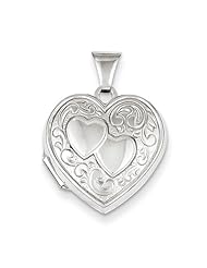 Sterling Silver 18mm Heart Locket. Metal Wt- 1.62g