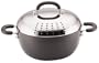 Circulon Total 5-1/2-Quart Casserole with Locking Colander Lid