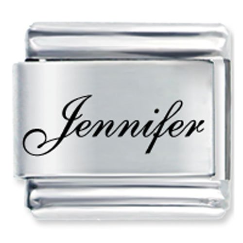 Name Jennifer Italian Charms Bracelet Link