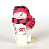 Cincinnati Reds MLB Home Run Snowman Night Light (5)