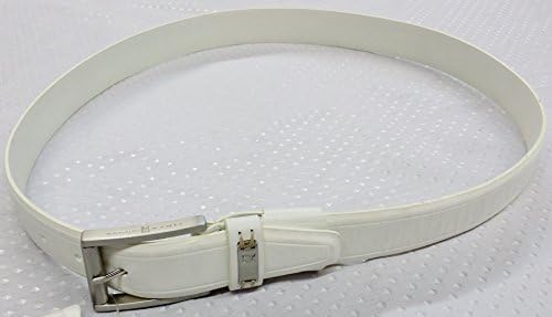 Men's Tiger Woods Men's White Stretch Leather Belt 1200504 (Size 36)