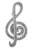 Stylish Treble Clef Diamond Pendant