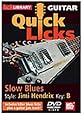 Quick Licks - Jimi Hendrix Slow Blues DVD For Guitar