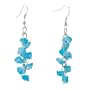 Blue Chip Stone Dangle Earrings Chipstone