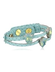 Ted Rossi "Resort" Python and Double Strand Pear Gem Bracelet