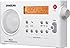 Sangean PR-D7 AM/FM Digital Rechargeable Portable Radio - White