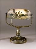 Dale Tiffany 10164/417 Handale Golf One Light Bankers Lamp in Antique Bronze