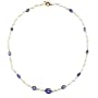 14K Gold Kyanite & Moonstone Necklace