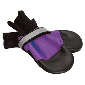 Fleece Lined Dog Boots - Purple Muttluks