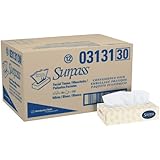 Kimberly-Clark Surpass 03131 Facial Tissue, 2" Height x 4.75" Width x 8.875" Length, White (12 Boxes of 100)