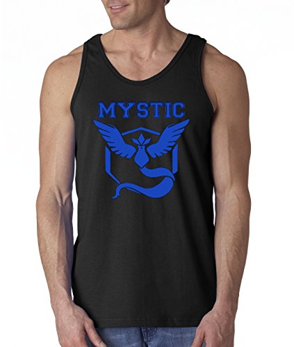 New Way 514 - Men's Tank-Top Pokemon GO Team Mystic Emblem Logo Articuno