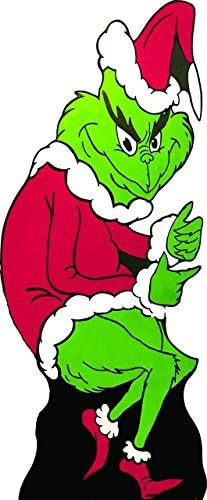 Grinch Wood Stand Up, Standee, Photo Op, Christmas Lawn Art, Holiday Decoration, Grinch Cutout