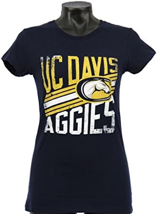 UC Davis Women's Junior Navy Tee NCAA Licensed (Medium)