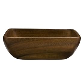 Acacia Square Salad Serving Bowl by Woodard & Charles