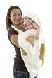 Cuddledry Baby Apron Bath Towel Cowprint
