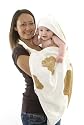 Cuddledry Baby Apron Bath Towel Cowprint