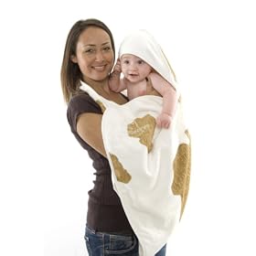 Cuddledry Baby Apron Bath Towel Cowprint