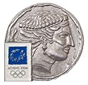 Athens 2004 Olympics Ancient Coin of Olympia Pin