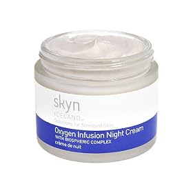 Skyn Iceland Oxygen Infusion Night Cream with Biospheric Complex 1.98 oz.