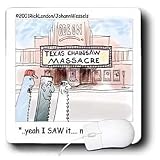Londons Times Miscellaneous Funny Cartoons - Texas Chainsaw Massacre Informal Reviews - Mouse Pads
