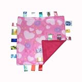Little Taggie Blanket - Hearts 12x12 by Taggie
